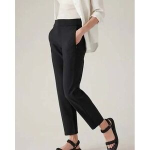 Athleta Stellar Trouser Pants with zipper accents Black Size 0